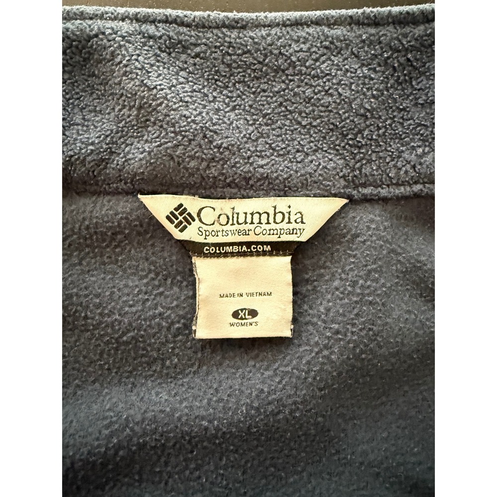 Auburn University x Columbia Fleece Jacket Womens XL Navy Embroidered War Eagle - Picture 4 of 14